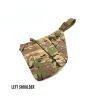 Men's Nylon Shoulder Bag; Multifunctional Concealed Tactical Storage Bag; Holster - CP Left - Nylon