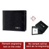 Smart Wallet Bluetooth-compatible Leather Short Credit Card Holders - Auburn