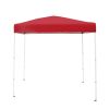 4' x 6' Instant Canopy Outdoor Shade Shelter;  Brilliant Red; Assembled Dimensions :4 ft. x 6 ft. x 85 in. - 4' x 6'