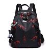 Anti-thief Feather Print Women Backpack Waterproof Travel Casual Schoolbag - The dinosaur