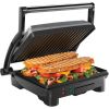3-in-1 Electric Panini Press & Grill, 4-Slice Non-Stick Press, Opens Flat for Grill - Stainless Steel - 4 Slice