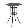 32*32*41" Outdoor Patio Cast Aluminum Round Bar Table - as picture