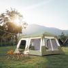 10 Person Camping Tent Setup in 60 Seconds with Rainfly & Windproof Tent with Carry Bag for Family Camping & Hiking - as picture