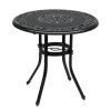 32*32*29" Outdoor Cast Aluminum Round Dining Table - as picture