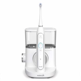Waterpik Sonic-Fusion 2.0 Professional Flossing Toothbrush, Electric Toothbrush and Water Flosser Combo In One, White - white