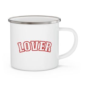 Enamel Camping Mug, Say It Soul Lover, Red - 12oz