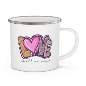 Enamel Camping Mug, Say It Soul - Love Is All We Need - 12oz