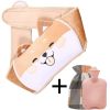 Hot Water Bottle & Shoulder Warm Belt Set For Winter For Outdoor Night - Gray Puppy