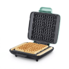 No-Drip Nonstick Belgian Waffle Maker - Aqua