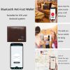Smart Wallet Bluetooth-compatible Leather Short Credit Card Holders - Auburn