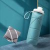 Mini Opvouwbare Siliconen Cup Draagbare Siliconen Telescopische Drinken Inklapbare Koffie Cup Multifunctionele Opvouwbare Silica - Blue