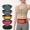 Small Fitness Waist Bag (Fit Up To 75kg) With Adjustable Strap For Hiking Running Outdoor Traveling - Blue