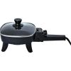 SK-45 6-inch Non-Stick Electric Skillet with Glass Lid, Black - Black