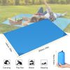 Portable Beach Blanket 4.6' x 6.6' Waterproof Foldable Camping Rug Pocket Sandproof Picnic Mat  - Blue