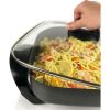 Family-Sized Electric Skillet with Diamond Shield Nonstick Coating, 12-Inch - Black