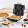 No-Drip Nonstick Belgian Waffle Maker - Aqua