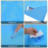 Portable Beach Blanket 4.6' x 6.6' Waterproof Foldable Camping Rug Pocket Sandproof Picnic Mat  - Blue