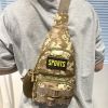 Multi-pocket Crossbody Camouflage Bag for Outdoor Camping Hiking - Khaki - Sports Bag