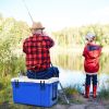 Household Outdoor Traving Camping Portable Ice Cooler - Blue - L