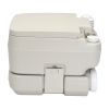 2.6 Gallon Portable Removable Flush Toilet with Double Outlet - as picture