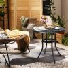 32*32*29" Outdoor Cast Aluminum Round Dining Table - as picture
