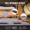Inflatable Air Mattress Camping Bed for 5.5-5.8 ft Full Size Short Truck Beds - Gray & Black - Air Mattress