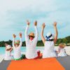 108x96.46in Sand Proof Picnic Blanket Water Resistant Foldable Camping Beach Mat  - Orange - M