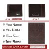 Smart Wallet Bluetooth-compatible Leather Short Credit Card Holders - Auburn
