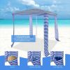 Foldable Easy-Assembly Sun-Shade Shelter Beach Canopy - Style A - 6.6' x 6.6'
