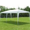 10'x20' Canopy Tent Heavy Duty Wedding Party Tent 4 Sidewalls W/Carry Bag - White