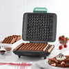 No-Drip Nonstick Belgian Waffle Maker - Aqua