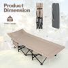 Outdoor Car Traveling Folding Camping Cot for Adults - khaki - Camping Cot