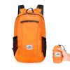 Lightweight Portable Foldable Backpack for Women Men Travel Hiking - Orange - Sports Bag