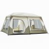 10 Person Camping Tent Setup in 60 Seconds with Rainfly & Windproof Tent with Carry Bag for Family Camping & Hiking - as picture